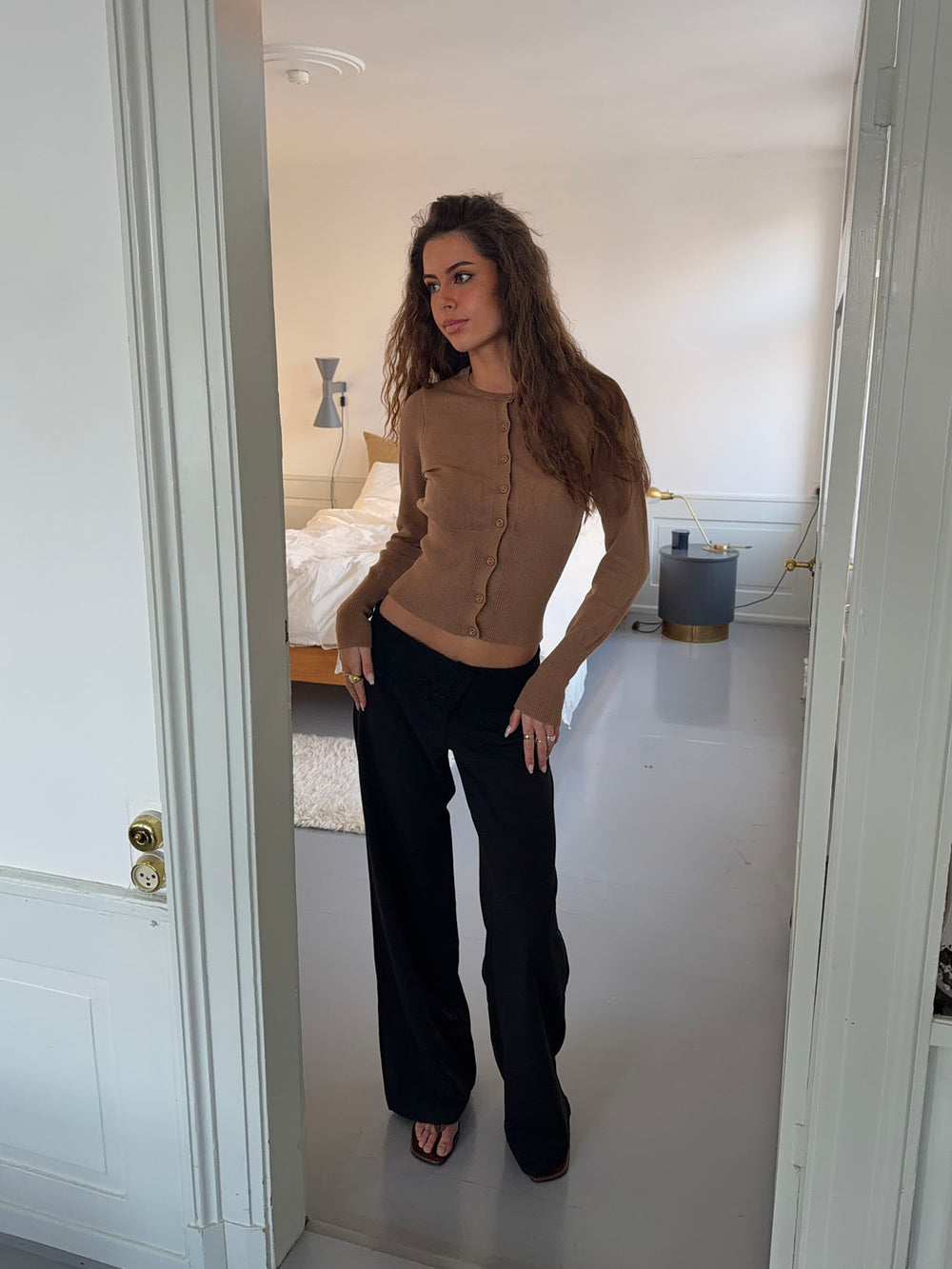 Charlotte cardigan - Brun