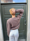 Grace cardigan i strik - Brun