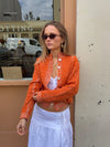 Malin Tomkins cardigan med detaljer - Orange