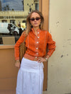 Malin Tomkins cardigan med detaljer - Orange