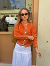 Malin Tomkins cardigan med detaljer - Orange