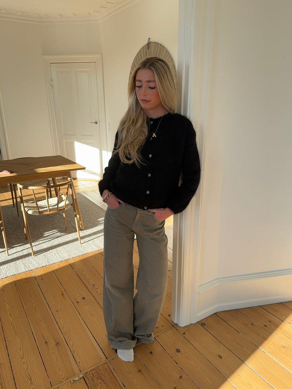 Jamilla mohair cardigan - Sort