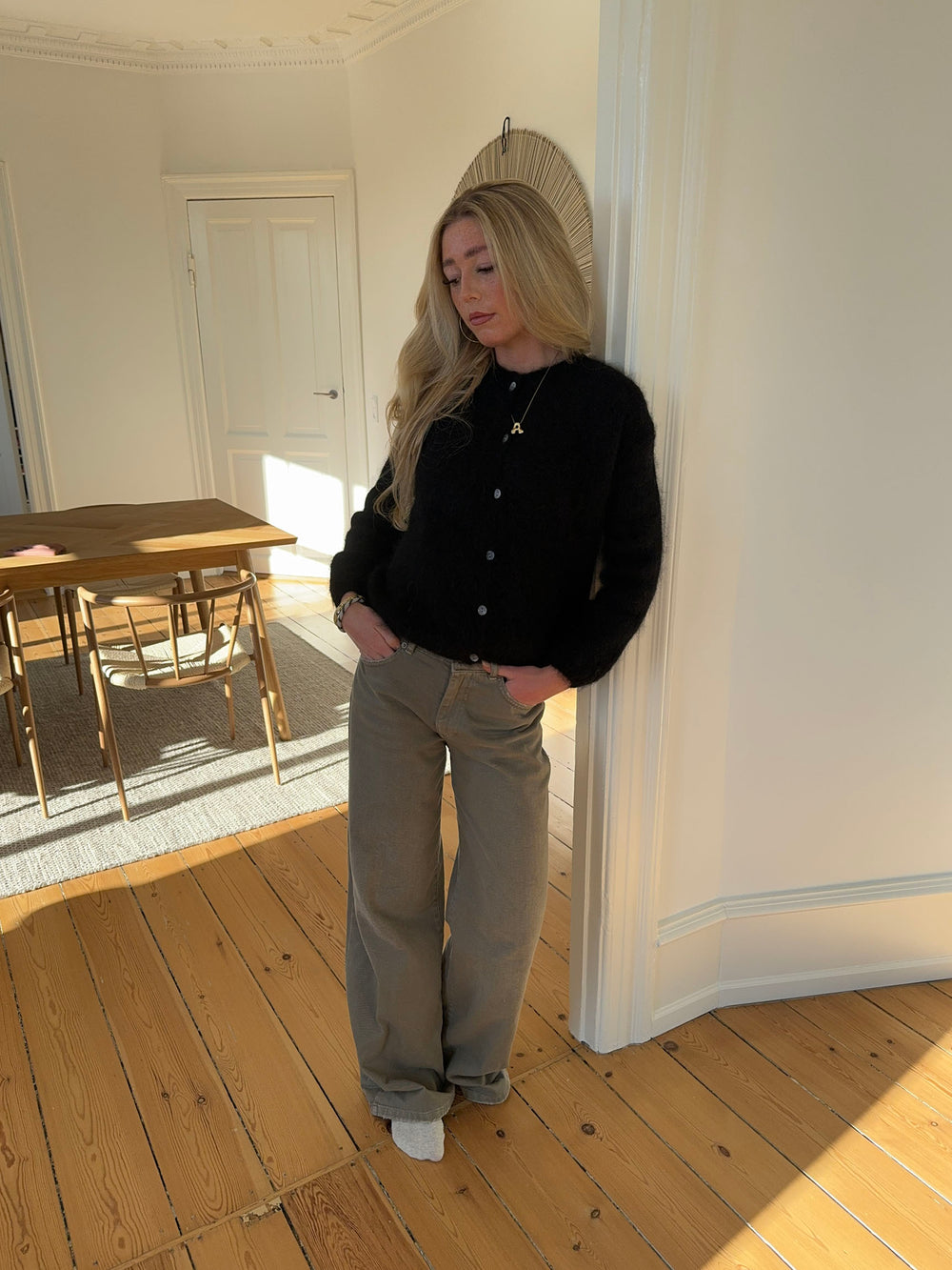 Jamilla mohair cardigan - Sort