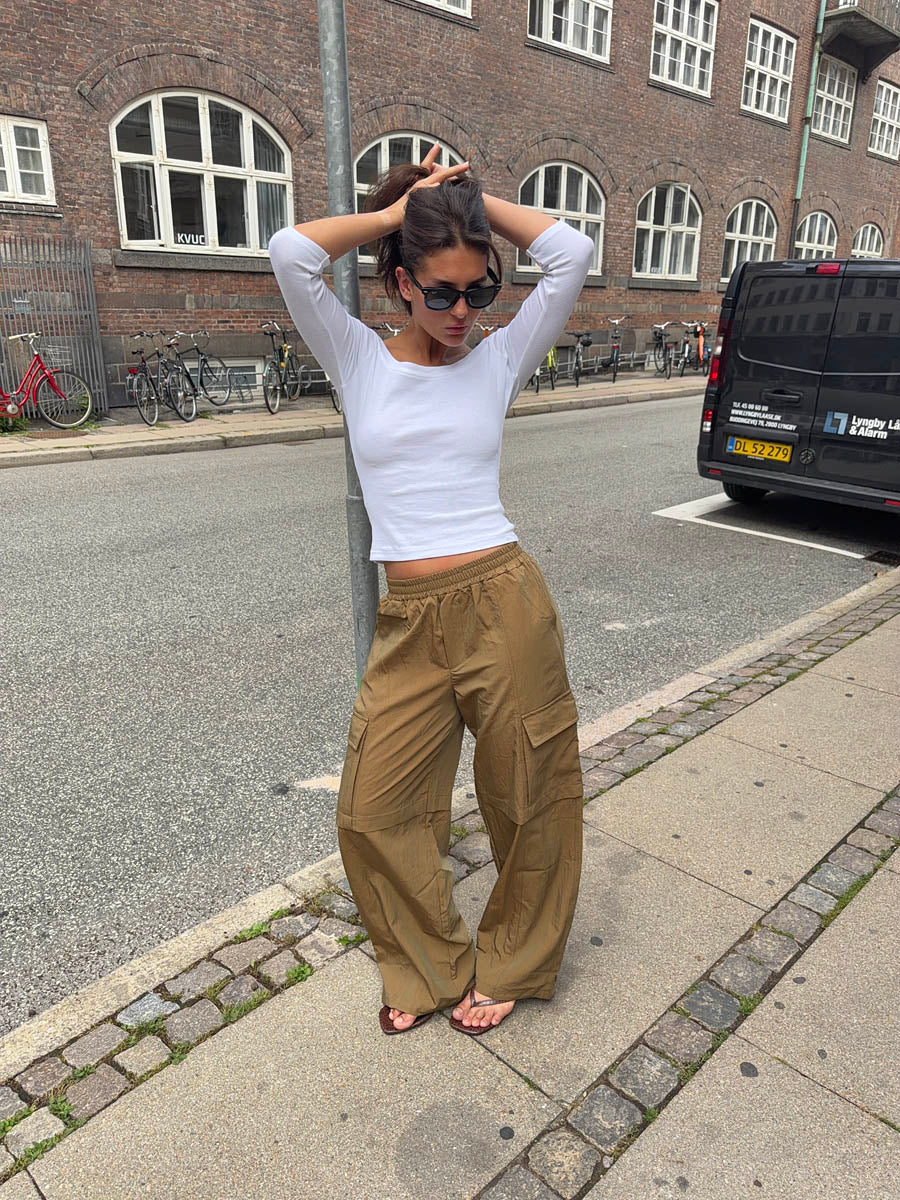 Yassy cargobukser - Lysebrun