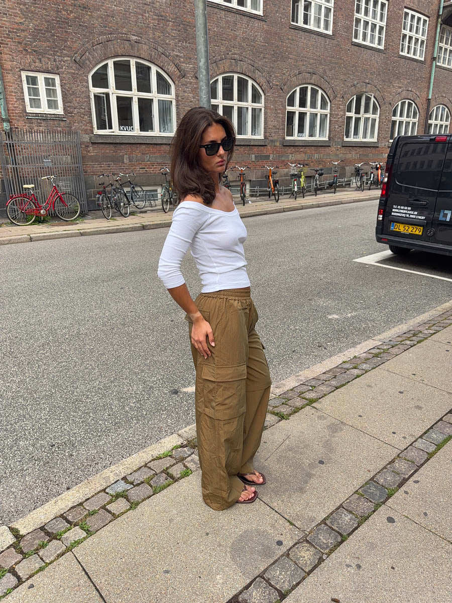 Yassy cargobukser - Lysebrun