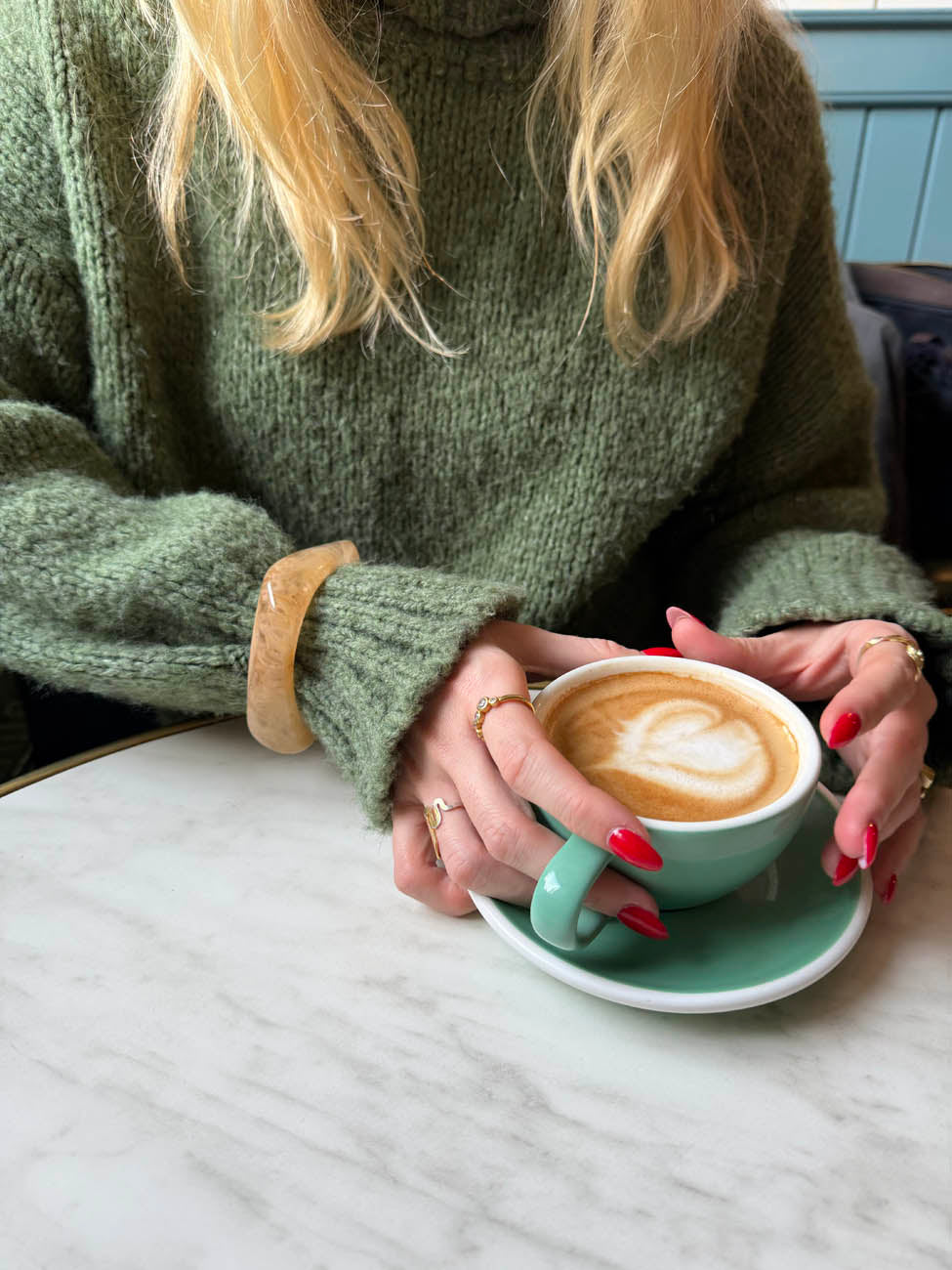 Lykke chunky armbånd - Lys karamel