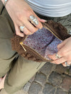 Hæklet clutch - Brun