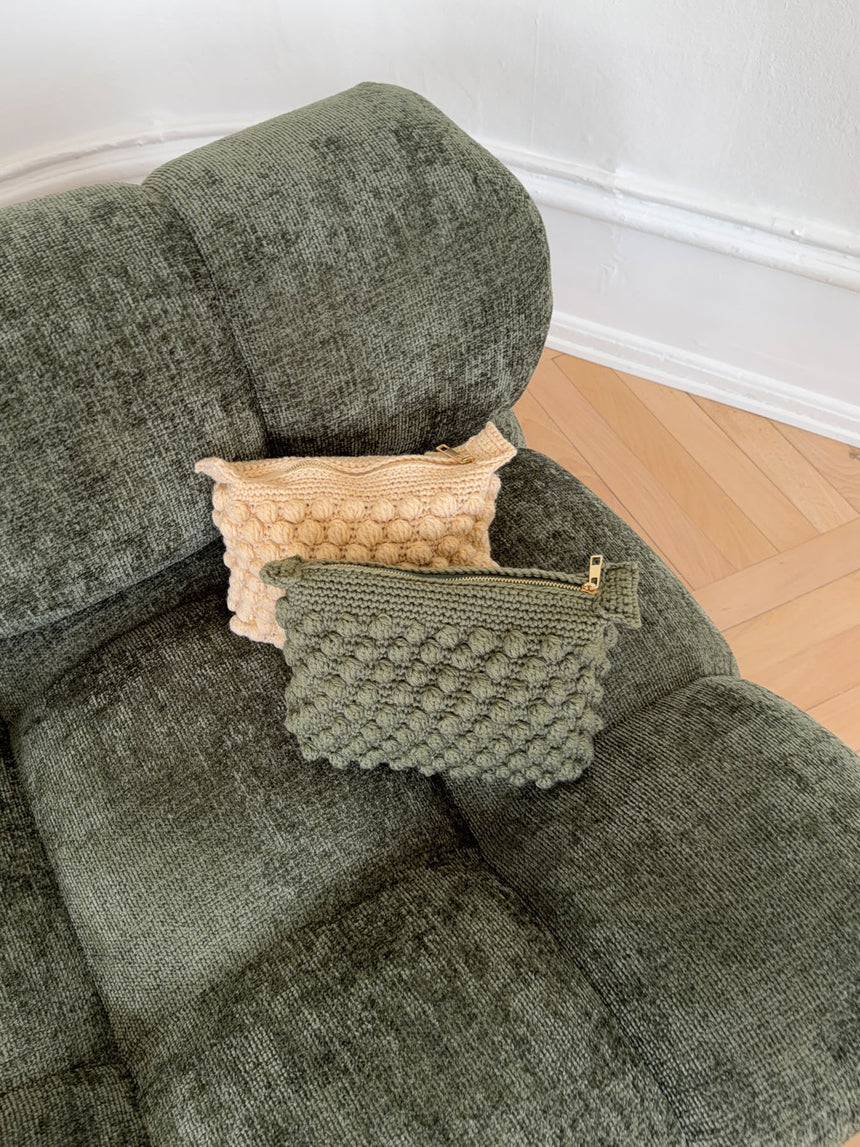Hæklet clutch - Grøn
