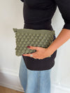 Hæklet clutch - Grøn