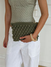 Hæklet clutch - Grøn