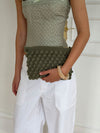 Hæklet clutch - Grøn