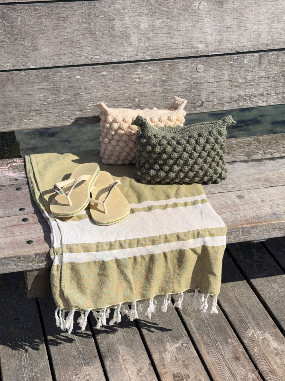 Hæklet clutch - Grøn