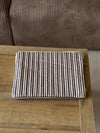 Honey computersleeve med striber - Beige/brun