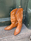 Cille cowboystøvler i imiteret læder - Brun
