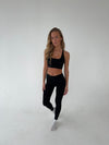 Crossback bra - Jet Black