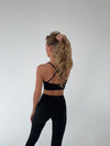 Crossback bra - Jet Black
