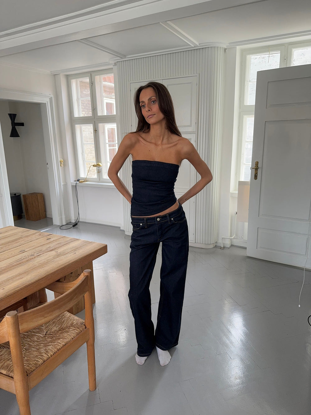 Viki denim jeans - Mørk denim