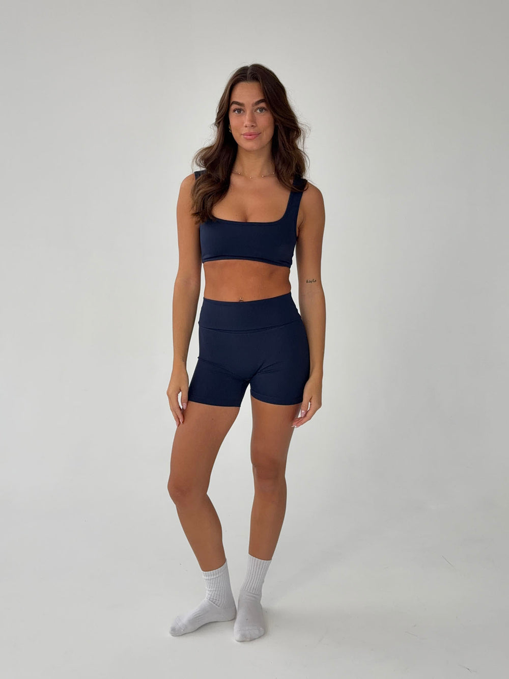 Folded essential shorts - Midnight