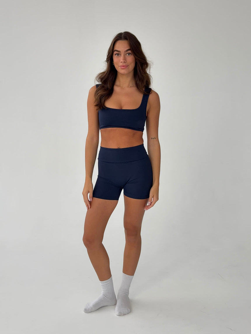 Folded essential shorts - Midnight