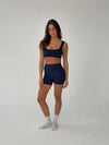 Folded essential shorts - Midnight