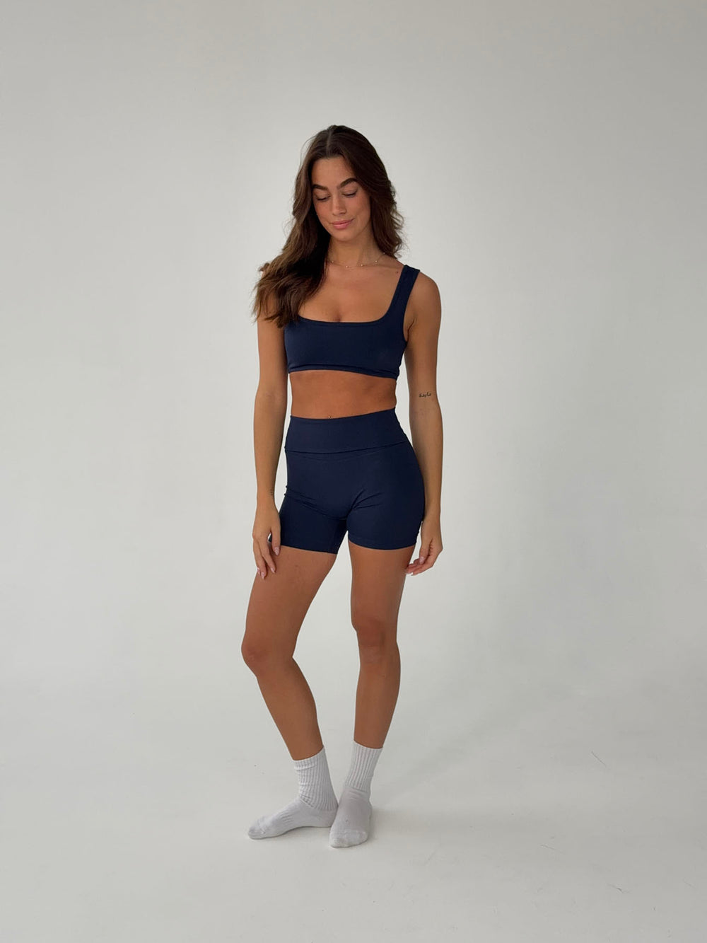 Folded essential shorts - Midnight