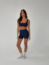 Folded essential shorts - Midnight