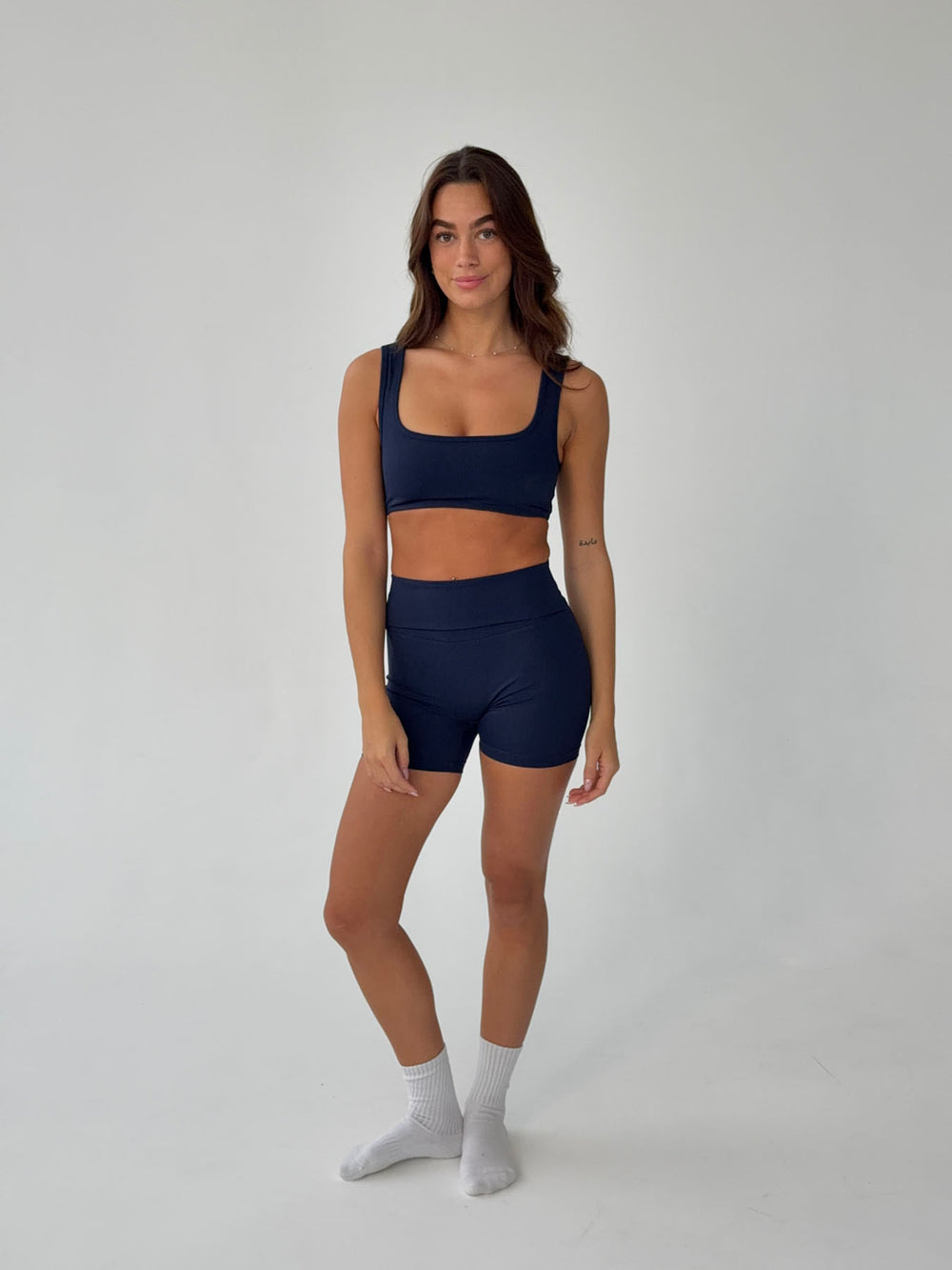 Folded essential shorts - Midnight