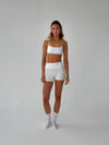Folded essential shorts - Marshmallow