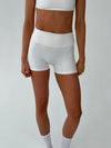 Folded essential shorts - Marshmallow