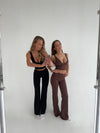 Essential flared pants - Espresso