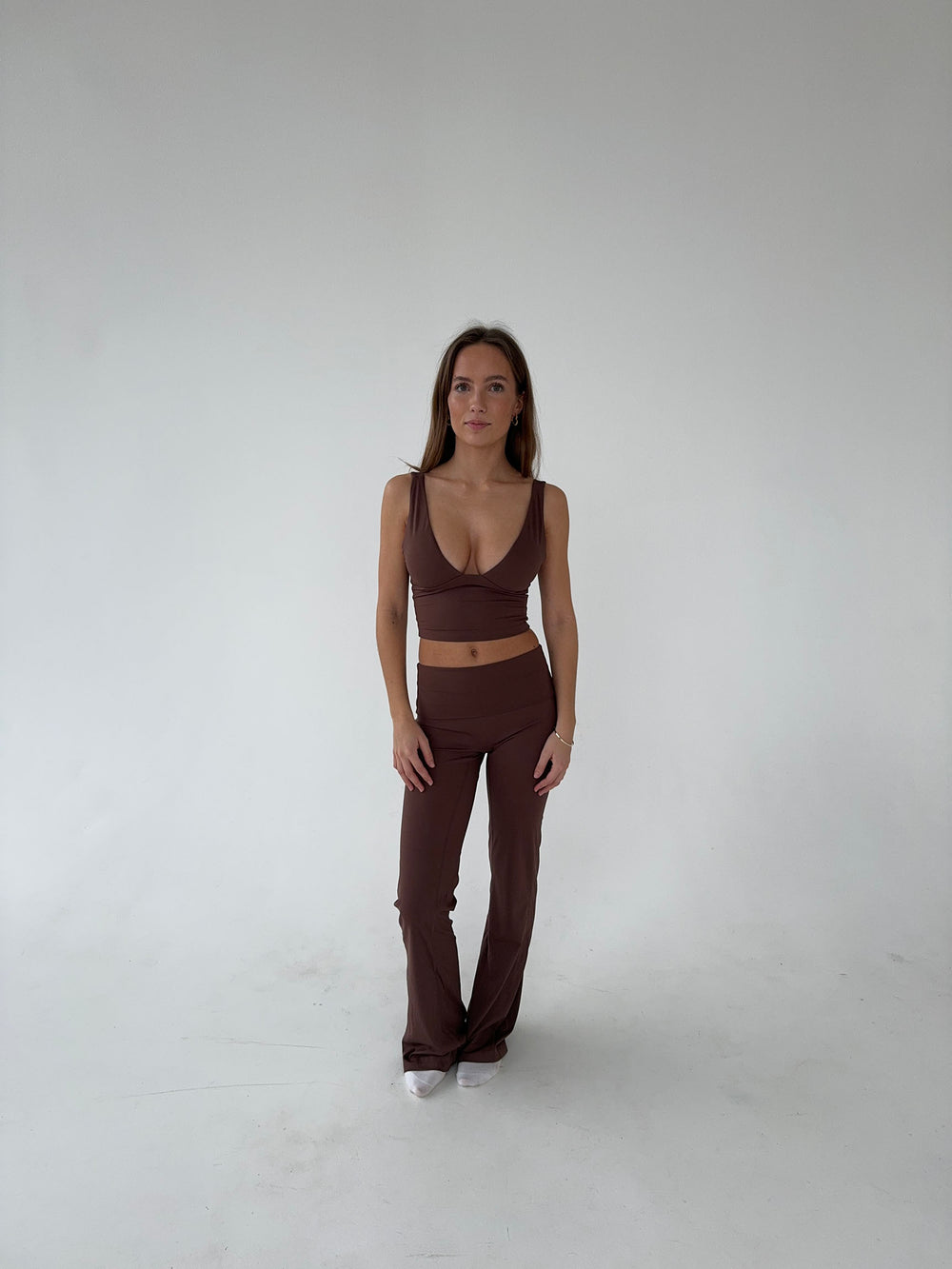 Essential flared pants - Espresso