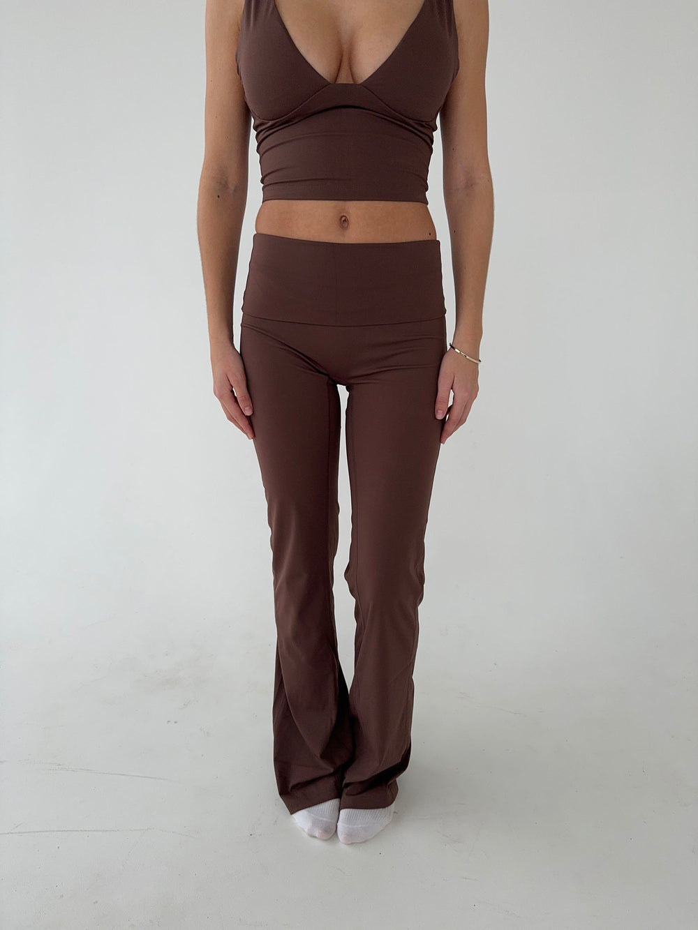 Essential flared pants - Espresso