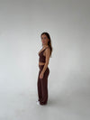 Essential flared pants - Espresso