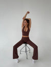 Essential flared pants - Espresso