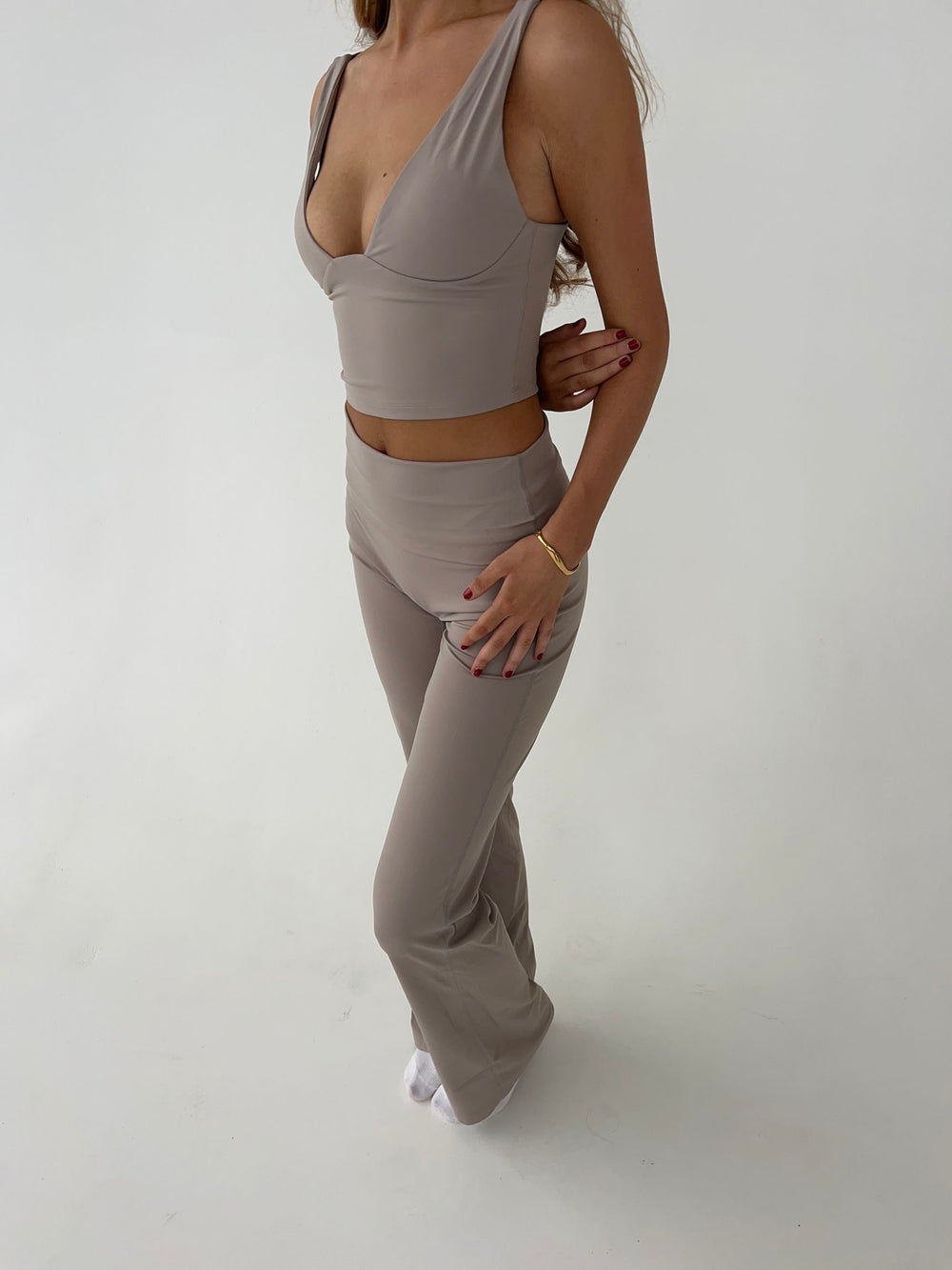 Essential flared pants - Ash