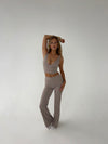 Essential flared pants - Ash