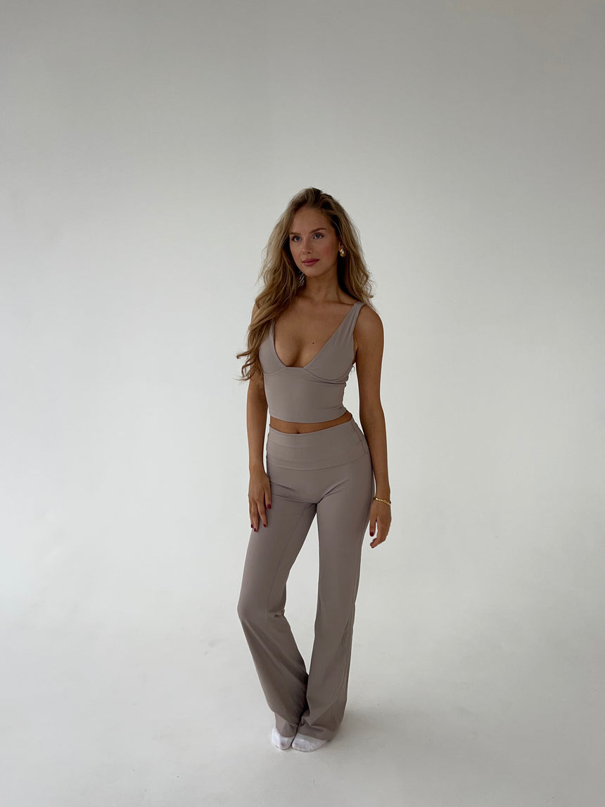 Essential flared pants - Ash