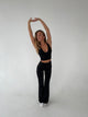 Essential flared pants - Jet black