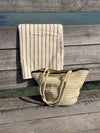 Spencer flet taske - Beige/sort