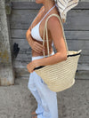 Spencer flet taske - Beige/sort