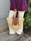 Wovana flettaske - Beige/Brun