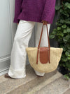 Wovana flettaske - Beige/Brun