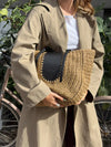 Wovana flettaske - Beige/Sort