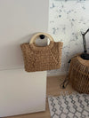 Maddaloni flettet taske - Beige