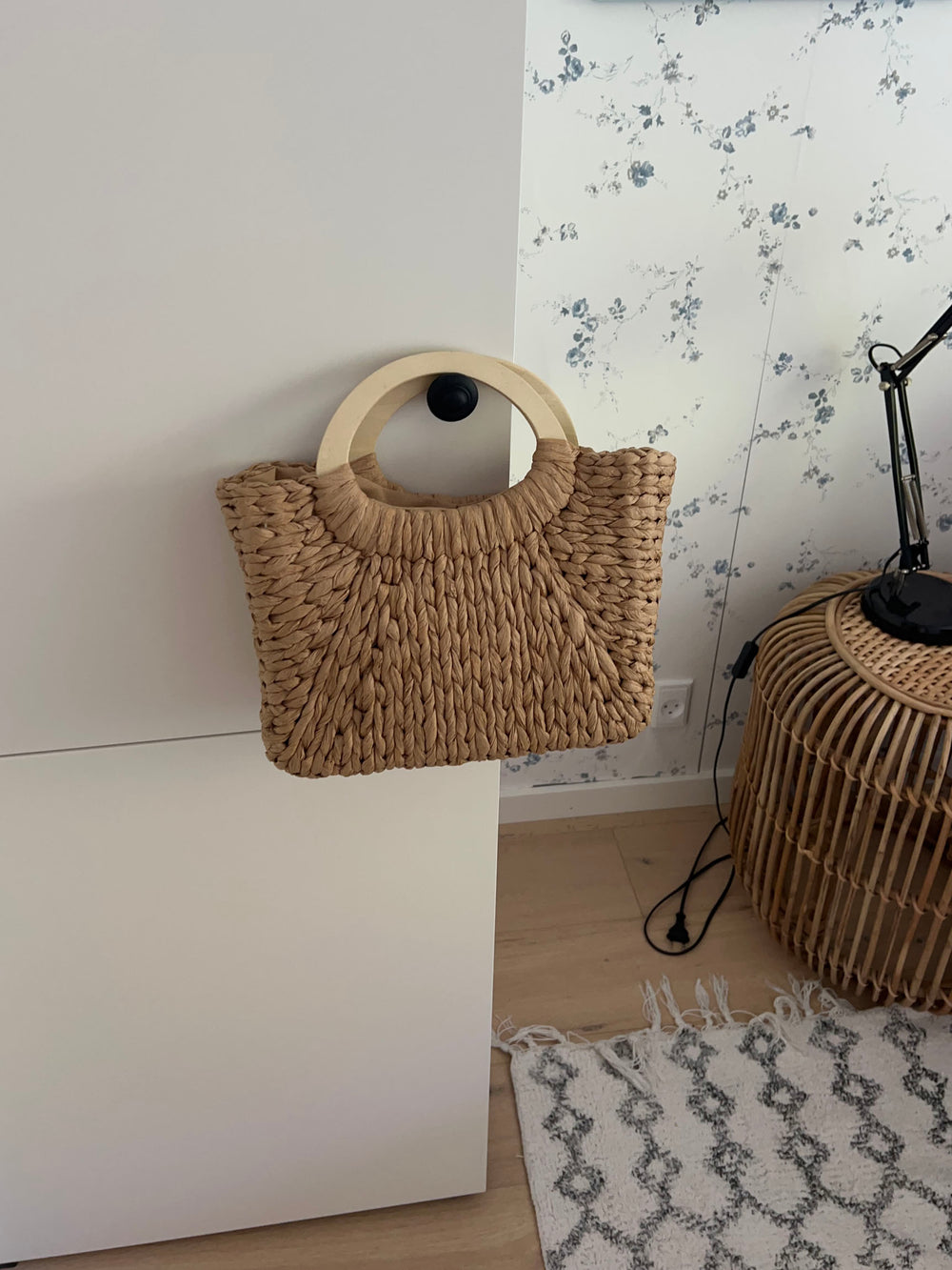 Maddaloni flettet taske - Beige