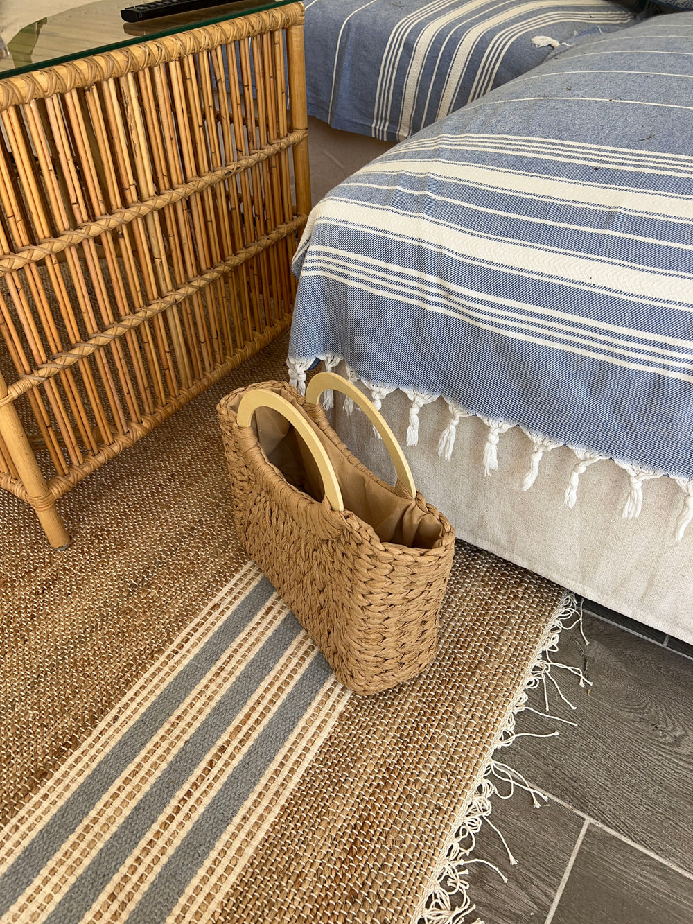 Maddaloni flettet taske - Beige