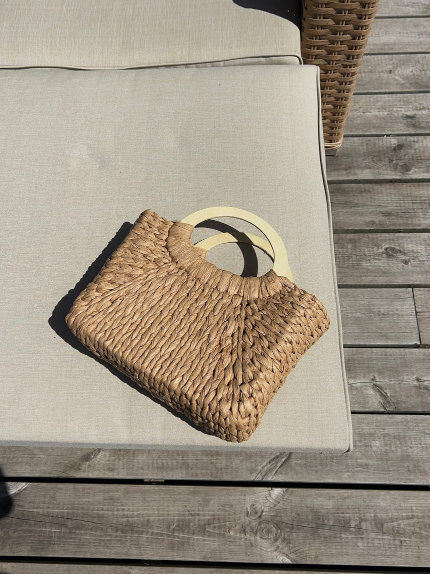 Maddaloni flettet taske - Beige