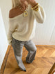 Scandivv fluffy strik - Off white