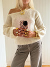 Scandivv fluffy strik - Off white