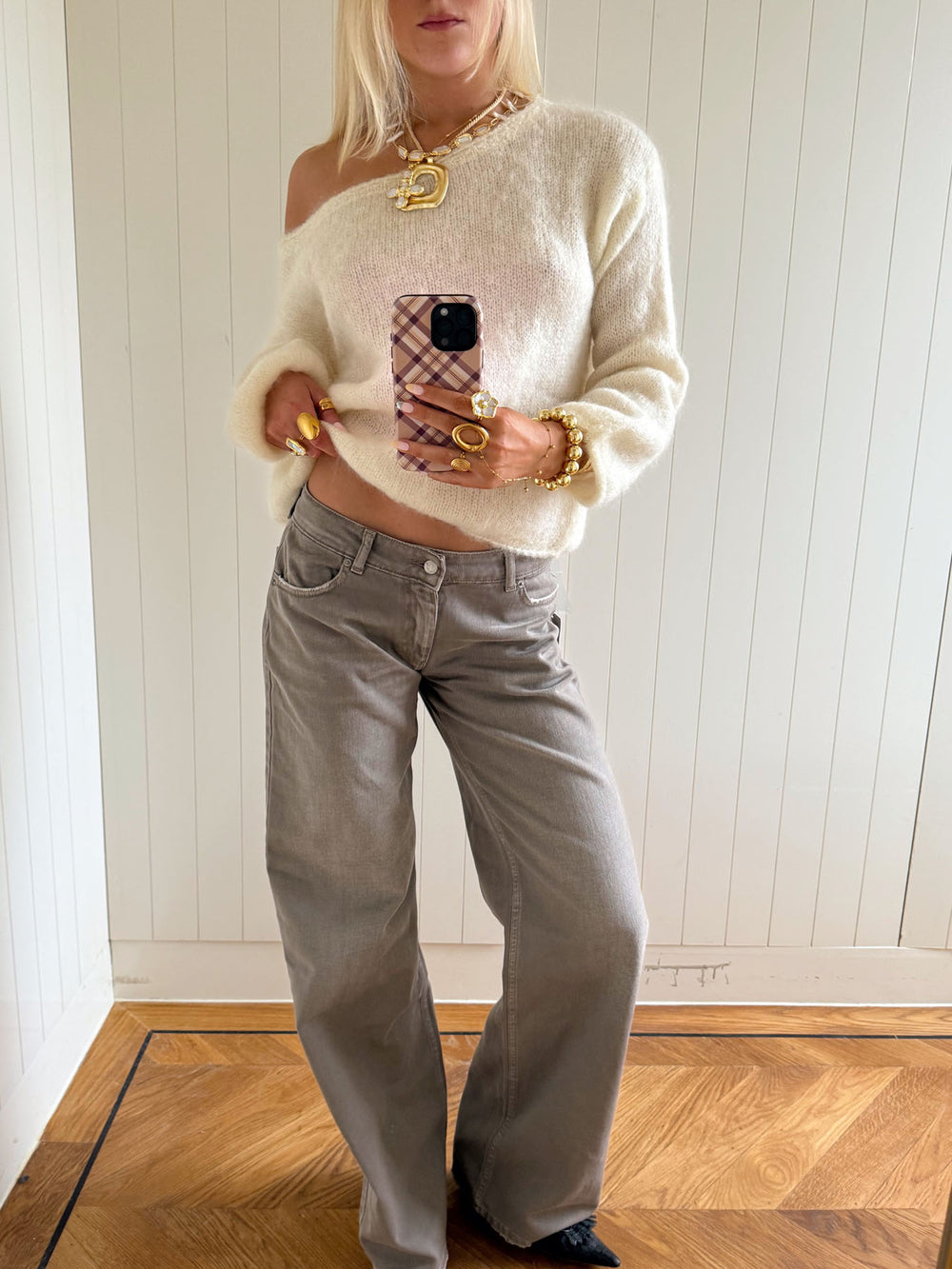 Scandivv fluffy strik - Off white